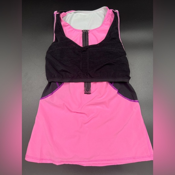 TYR Competitor Women’s Tri Singlet Athletic Tank Top Pink w/ Bra Size S - Picture 5 of 8